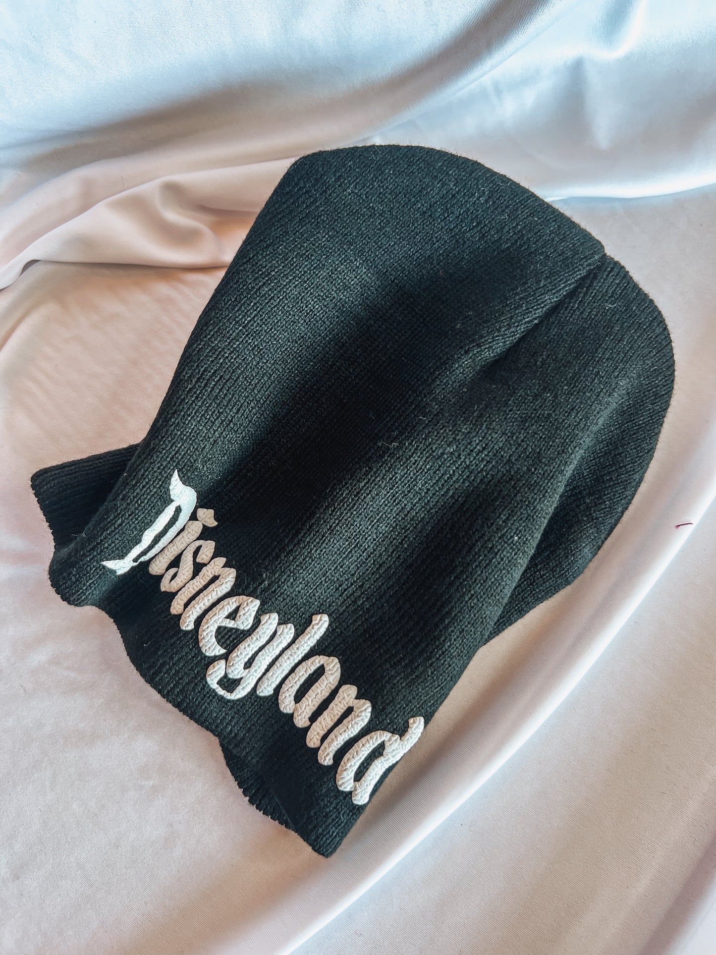 3D Puff Embroidery Disneyland Skull Beanie